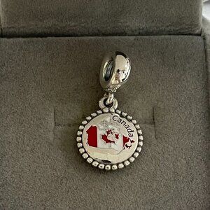Pandora Canada Flag Map Pendant Exclusive Charm